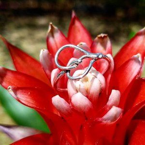 Handmade Sterling Silver Twisted Heart Rings